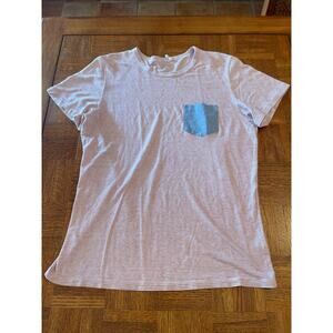 Marine Layer Chambray pocket tee L